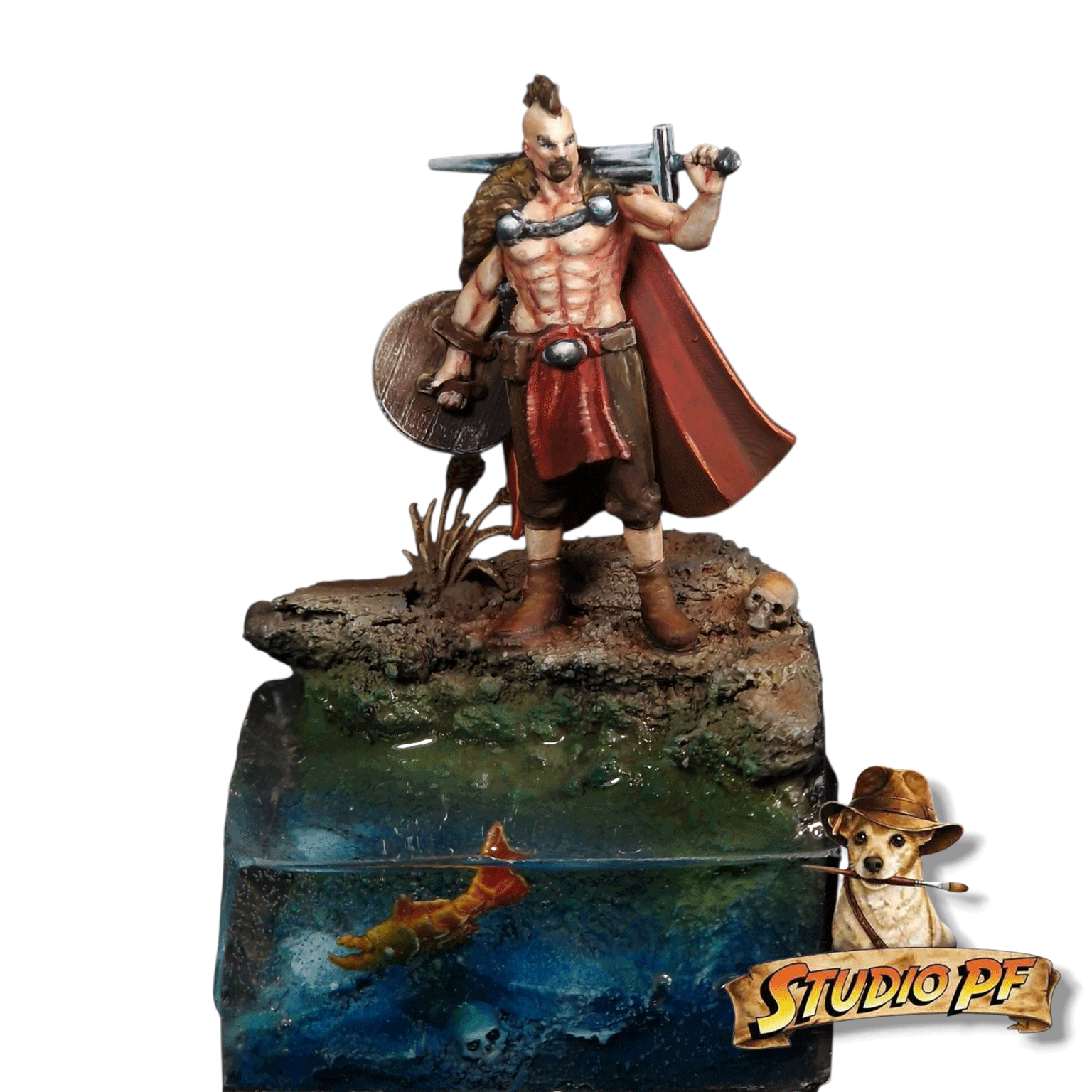 Buste de collection peint