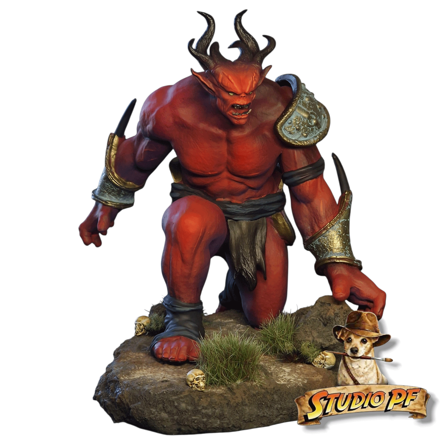 Figurine de concours peinte